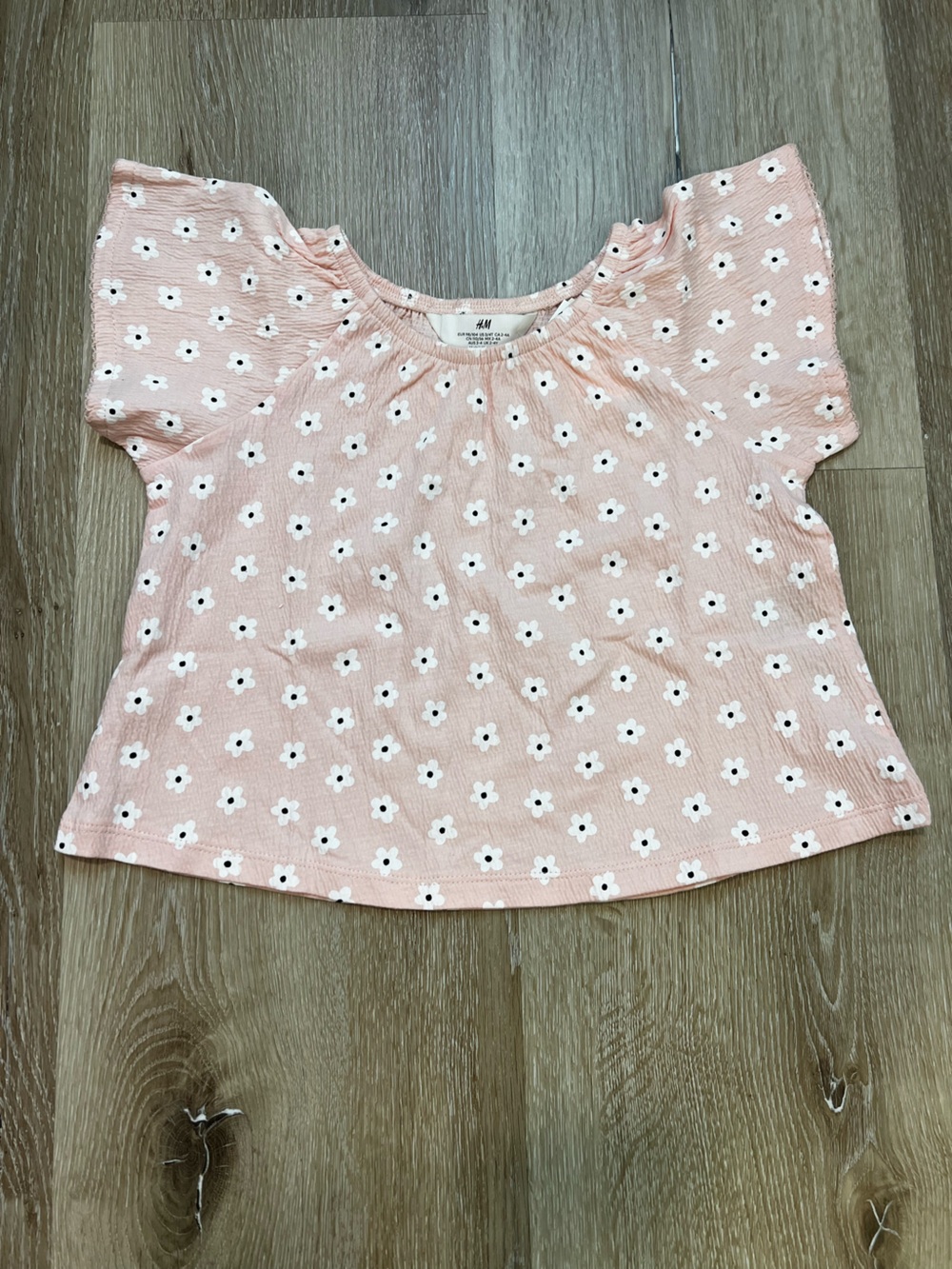 H&M Pink Daisy Print Kids Top